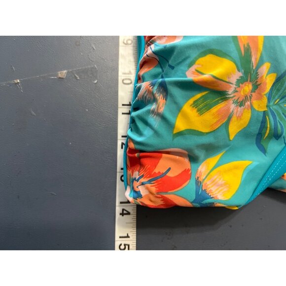 Lands End Girls Floral One-Piece Swimsuit 4 DDD Vacation Resort Beach Cruise - Picture 3 of 9